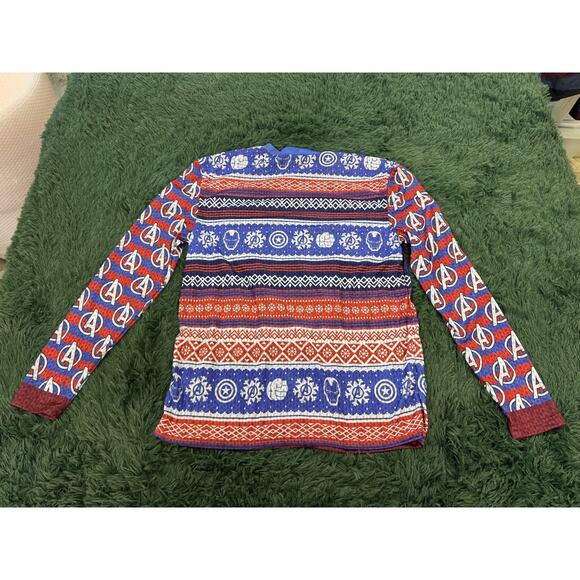 Marvels Avengers Women's Christmas Sweater Thin Long Sleeve Shirt - Picture 6 of 8